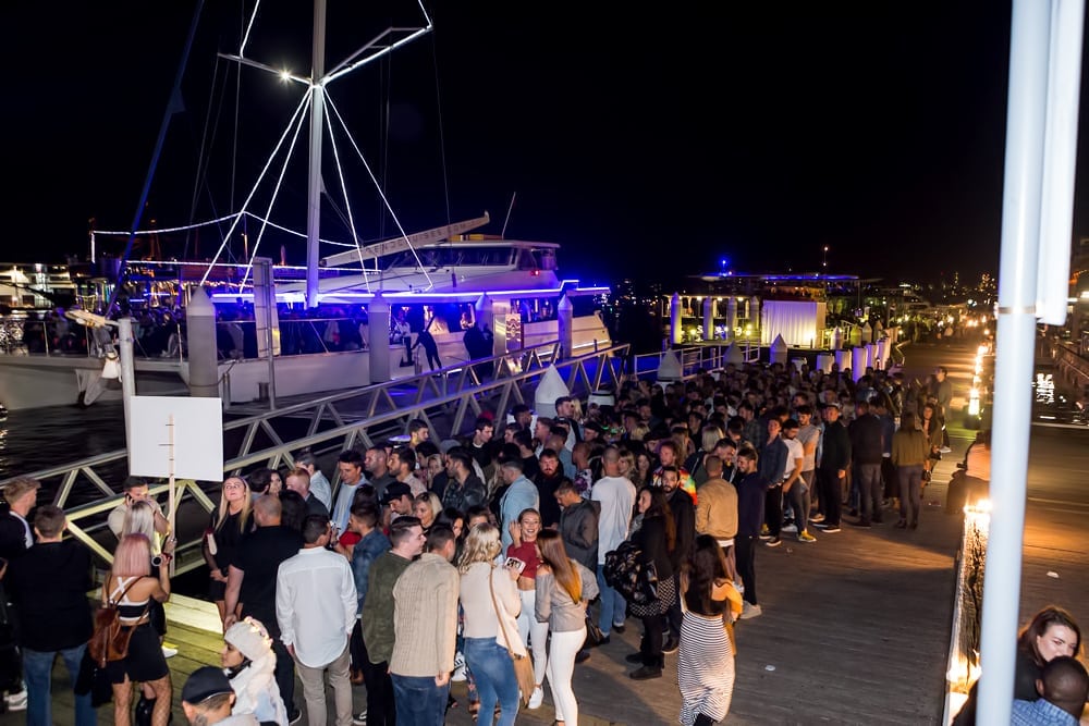 Bucks party on Sydney Harbour